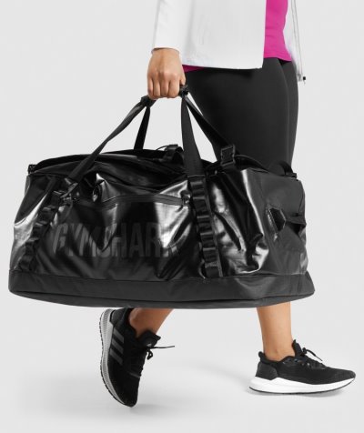 Black Men's Gymshark X-Series Duffle Bags | CA0283-617