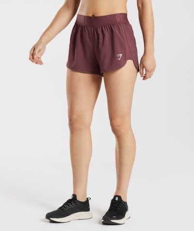 Brown Women's Gymshark Training Loose Fit Shorts | CA6919-780