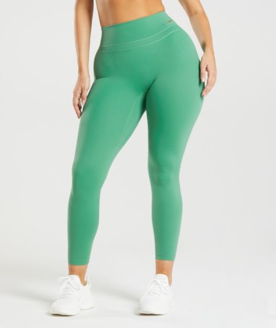 Green Women's Gymshark Whitney High Rise Leggings | CA6534-632